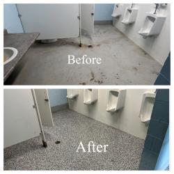 commercial bathroom floor